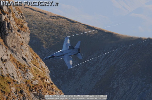 2009-10-07 Axalp Shooting Range 0659 McDonnell Douglas FA-18C Hornet